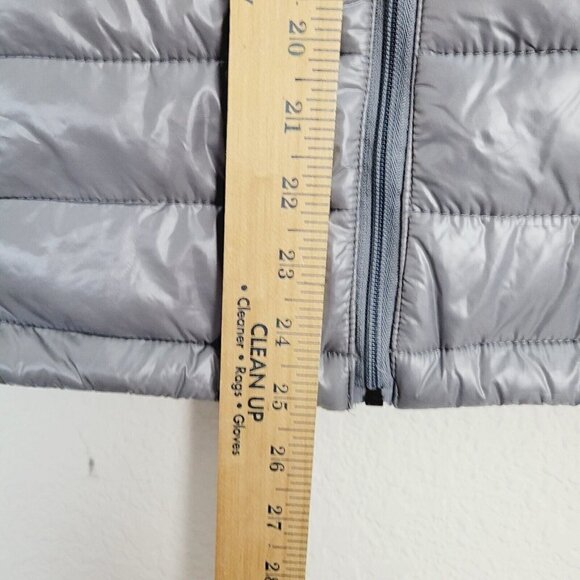 Vintage Blue Ocean Collection Puffer Vest Lightweight Liquid Gray Y2K Medium NEW - Picture 5 of 9